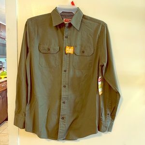 Wrangler Relaxed Fit Flex Comfort Shirt Small